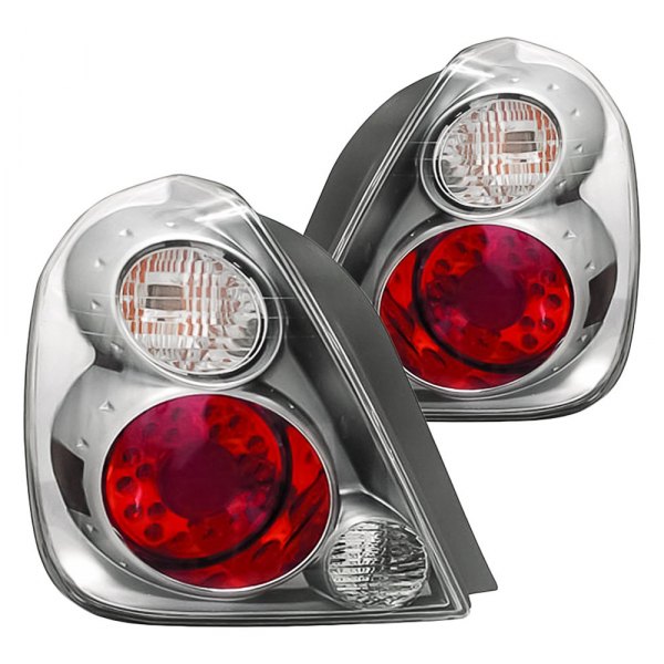 Replacement - Gunmetal/Red LED Tail Lights, Nissan Altima