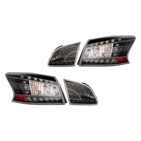 Replacement - Inner and Outer Black LED Tail Lights