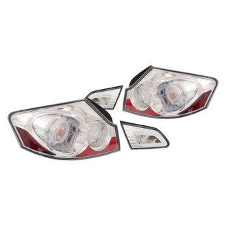 Replacement - Driver and Passenger Side Chrome Euro Tail Lights
