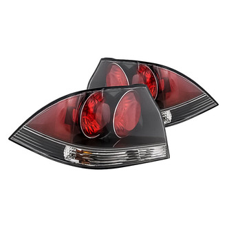 Replacement - Driver and Passenger Side Black Euro Tail Lights