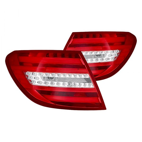 Replacement - Chrome/Red LED Tail Lights