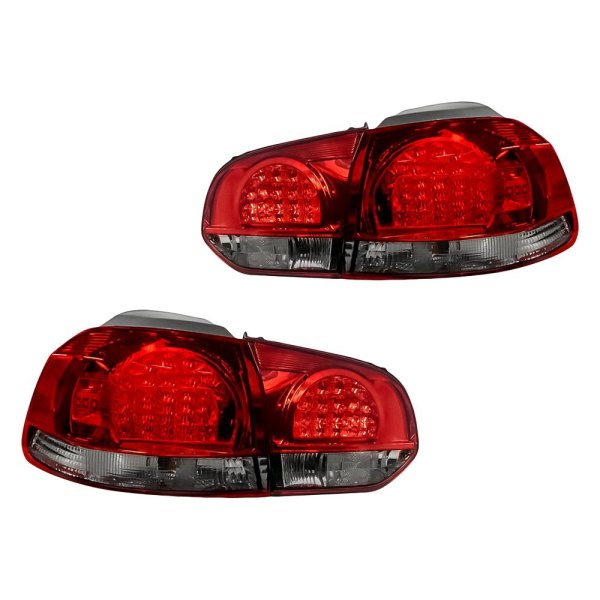 Replacement - Inner and Outer Black/Red LED Tail Lights