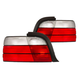 Replacement - Driver and Passenger Side Chrome/Red Altezza Euro Tail Lights