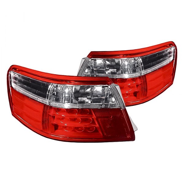 Replacement - Outer Chrome/Red LED Tail Lights