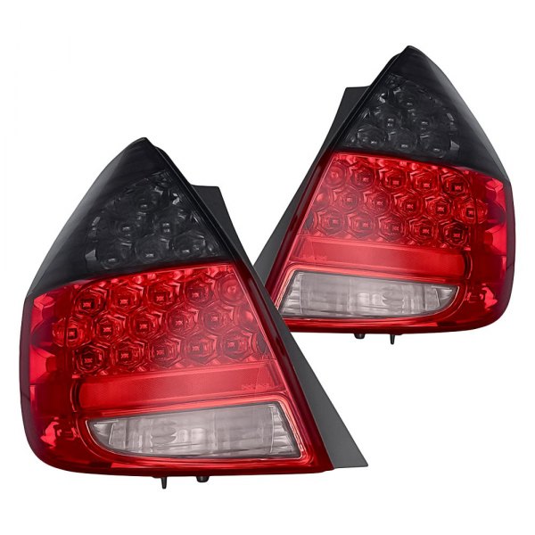 Replacement - Chrome Red/Smoke LED Tail Lights