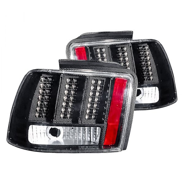 Replacement - Carbon Fiber LED Tail Lights, Ford Mustang