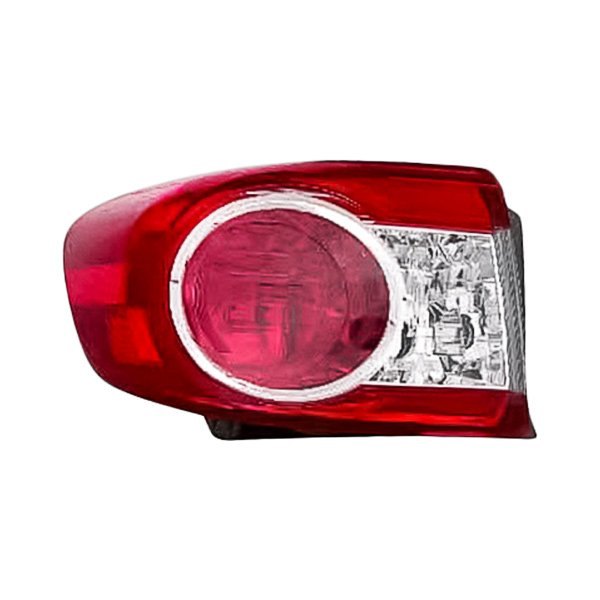 Replacement - Driver Side Outer Tail Light Lens and Housing, Toyota Corolla