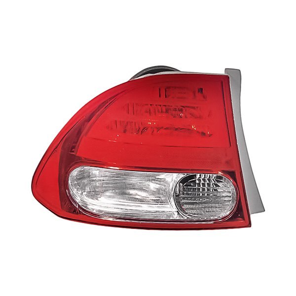 Replacement - Driver Side Outer Tail Light Lens and Housing, Honda Civic