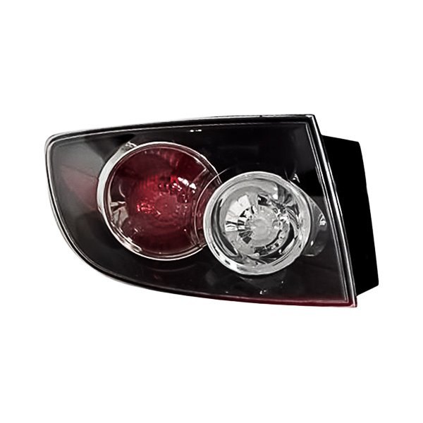 Replacement - Driver Side Outer Tail Light Lens and Housing, Mazda 3