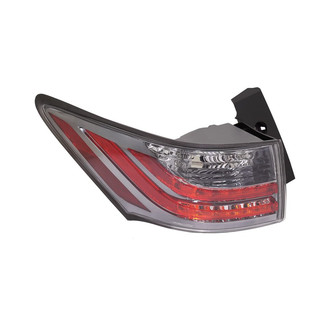 Replacement - Driver Side Driver Side Outer Tail Light Lens and Housing (CAPA Certified)