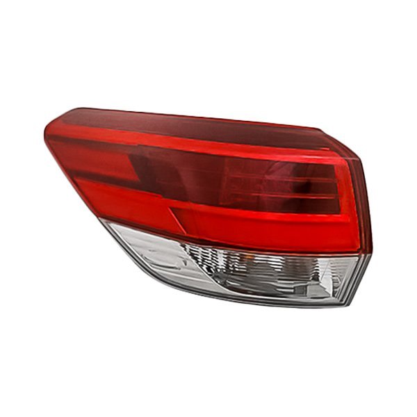 Replacement - Driver Side Outer Tail Light, Toyota Highlander