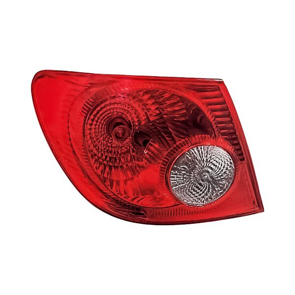 Replacement - Driver Side Outer Tail Light, Toyota Corolla