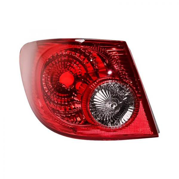 Replacement - Driver Side Outer Tail Light Lens and Housing, Toyota Corolla