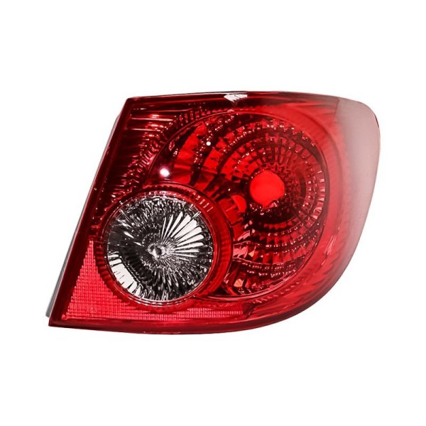 Replacement - Passenger Side Outer Tail Light Lens and Housing, Toyota Corolla
