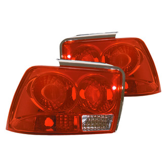Replacement - Driver and Passenger Side Chrome/Red Tail Lights