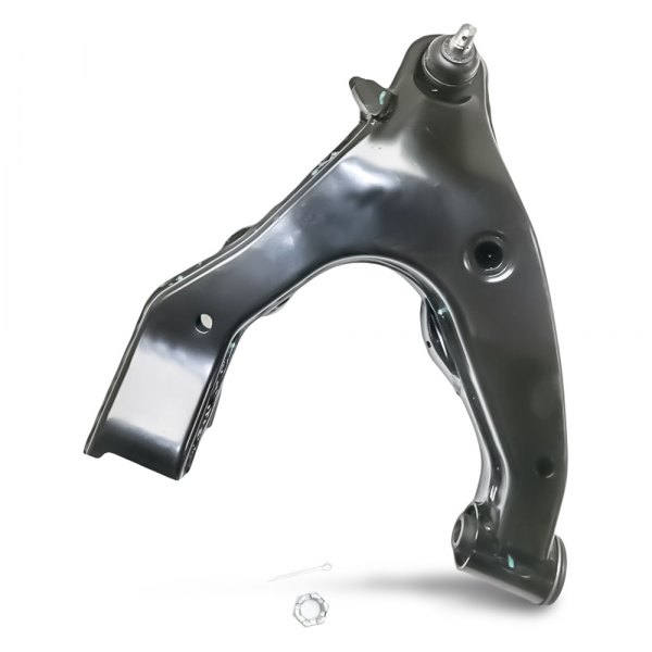 Replacement - Front Passenger Side Lower Non-Adjustable Non-Greasable Stamped Control Arm