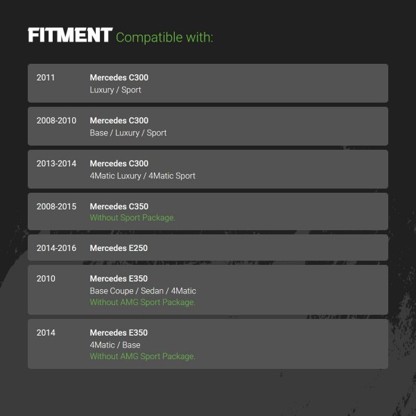 Replacement - Plain Front Brake Rotor - Fitment Information