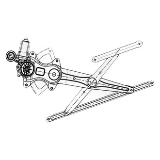 Replacement ID0017AA4509R00 - Front Passenger Side Power Window Regulator and Motor Assembly