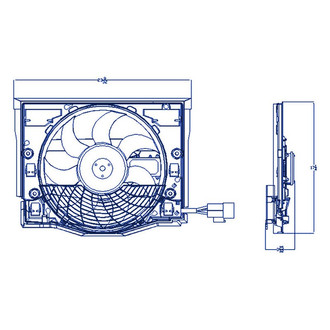 Replacement - A/C Condenser Fan Assembly w/o Control Module