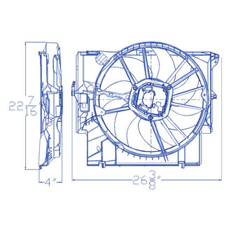 Replacement® - Engine Cooling Fan Assembly