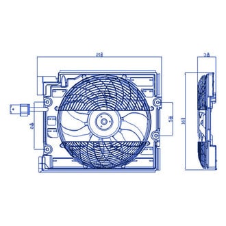 Replacement - A/C Condenser Fan Shroud Assembly with Control Module