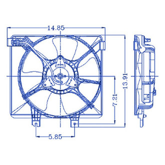 Replacement - A/C Condenser Fan Shroud Assembly