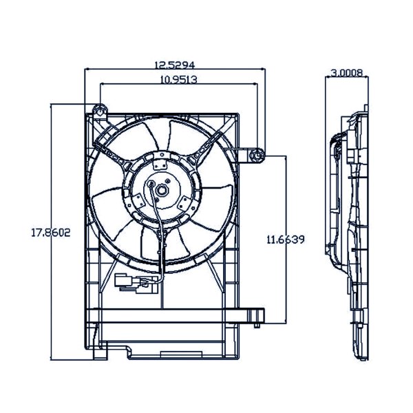 Replacement - A/C Auxiliary Fan Shroud Assembly