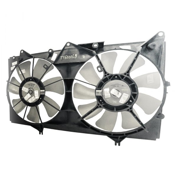 Replacement - Radiator Cooling Dual Fan Assembly with Blades marked 342 and 343