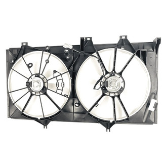 Replacement - Radiator Cooling Dual Fan Shroud Assembly with Motor, Blade, Shroud