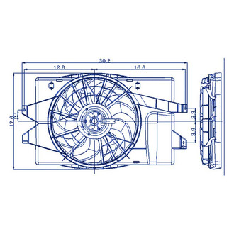 Replacement - Radiator Cooling Fan Shroud Assembly
