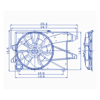 Replacement® - Engine Cooling Fan Assembly