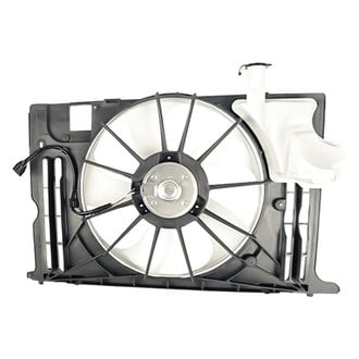 Replacement - Radiator Cooling Fan Assembly with Coolant Tank And Upper Panel