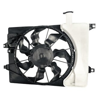 Replacement - Radiator Cooling Fan Assembly with Fan Resistor and Expansion Tank