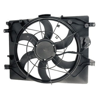 Replacement - Radiator Cooling Fan Shroud Assembly with Resistor