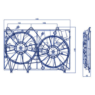 Replacement - Radiator Cooling Fan Shroud Assembly