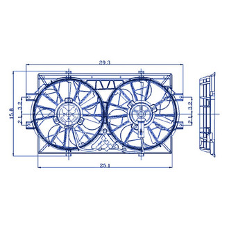 Replacement® - Engine Cooling Fan Shroud