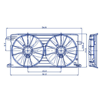 Replacement® - Engine Cooling Fan Shroud