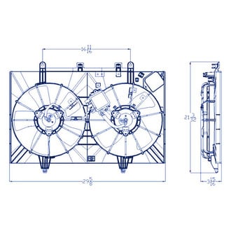 Replacement® - Engine Cooling Fan Assembly