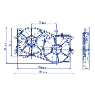Replacement® - Engine Cooling Fan Assembly