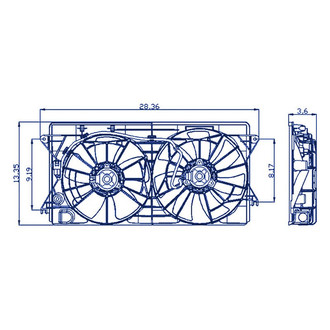 Replacement® - Engine Cooling Fan Shroud