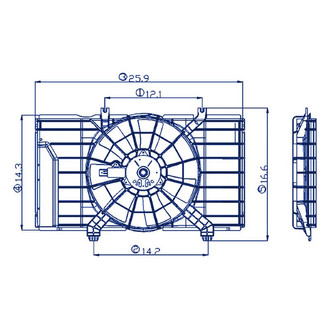 Replacement® - Engine Cooling Fan Assembly