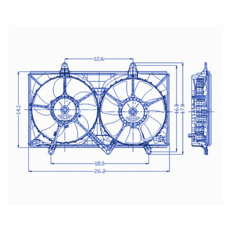 Replacement® - Engine Cooling Fan Shroud