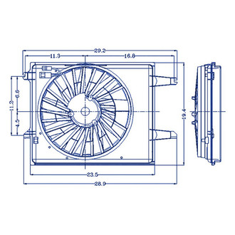 Replacement - Radiator Cooling Fan Shroud Assembly