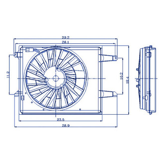 Replacement - Radiator Cooling Fan Shroud Assembly