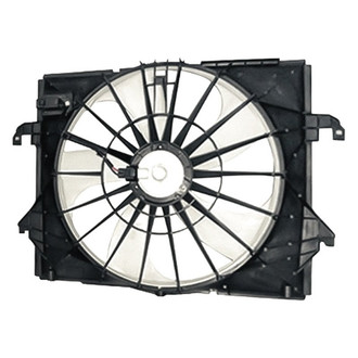 Replacement - Radiator Cooling Fan Shroud Assembly with Resistor