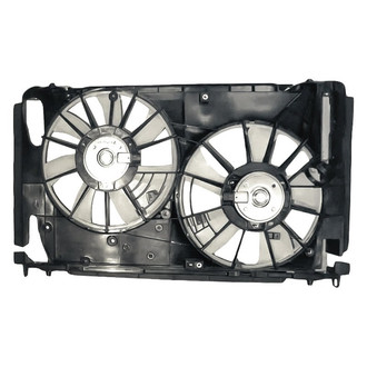Replacement - Radiator Cooling Cooling Dual Fan Assembly with motor, shroud