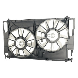 Replacement - Radiator Cooling Cooling Dual Fan Assembly with motor, shroud
