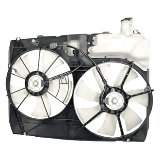 Replacement - Radiator Cooling Fan Shroud Assembly with Coolant Reservoir and w/o Control Module