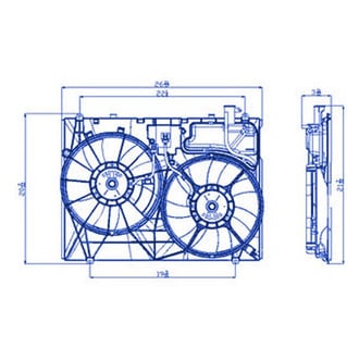 Replacement - Radiator Cooling Fan Shroud Assembly