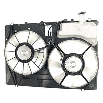 Replacement - Radiator Cooling Fan Shroud Assembly with Coolant Reservoir and w/o Control Module